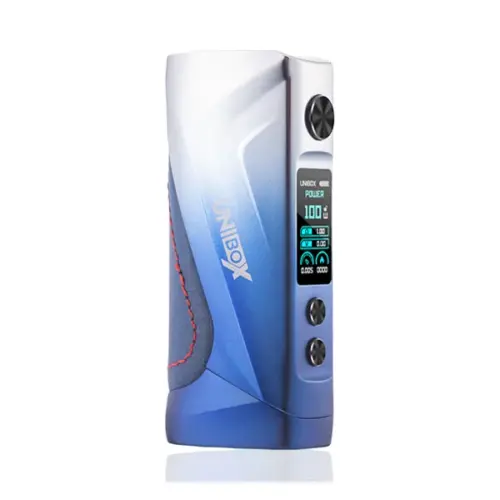 oxva unibox box mod 80w silver blue