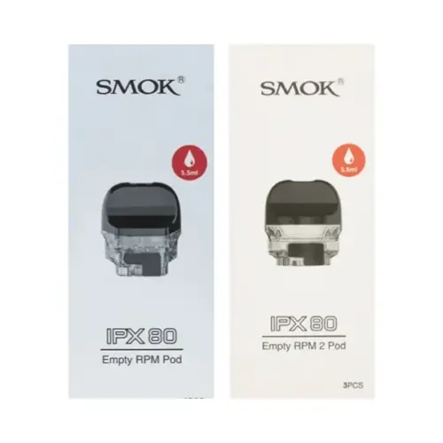 smok ipx 80 replacement empty pod cartridge 5.5ml (3pcs pack)